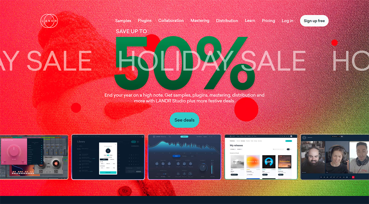 Landr：音乐家的创意工具_