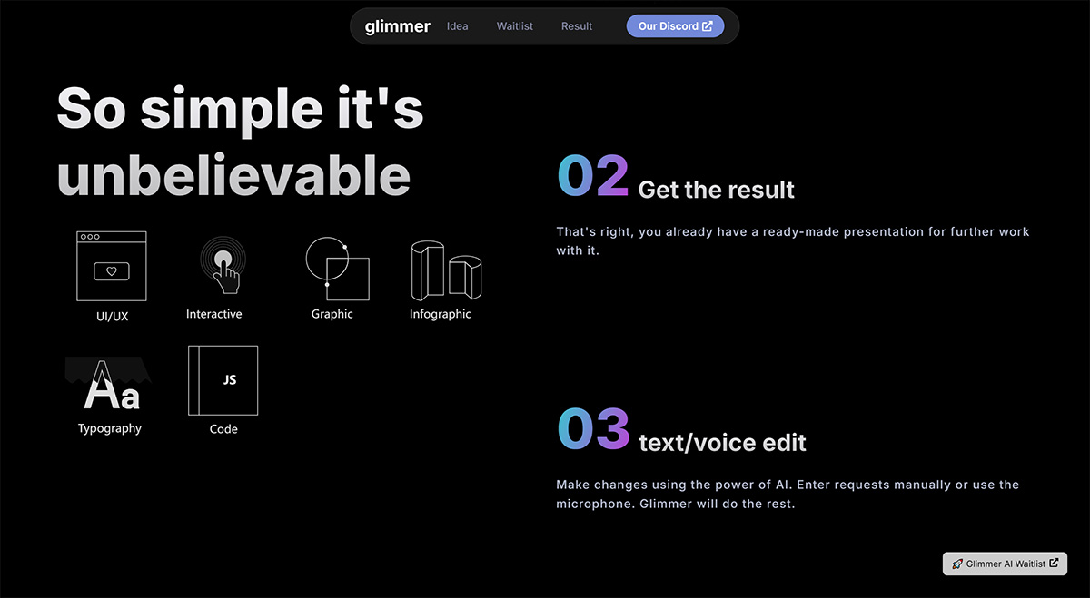 Glimmer AI：根据文本生成PPT演示文稿