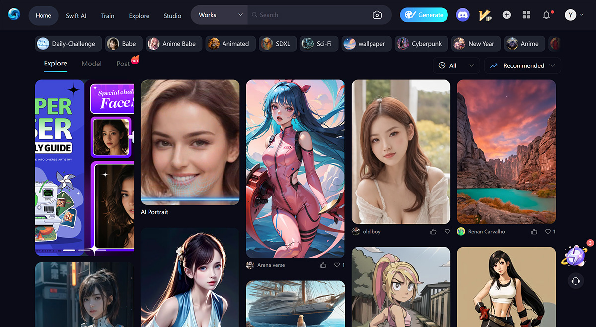 SeaArt.Ai：免费的AI绘图生成工具