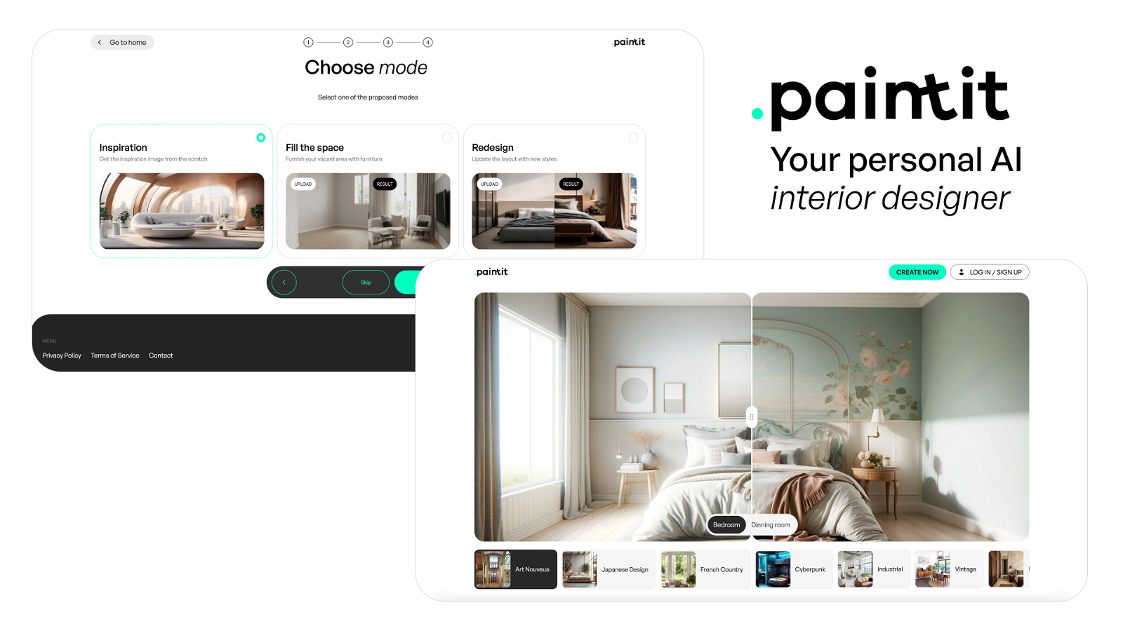 Paintit.ai：AI室内设计生成器