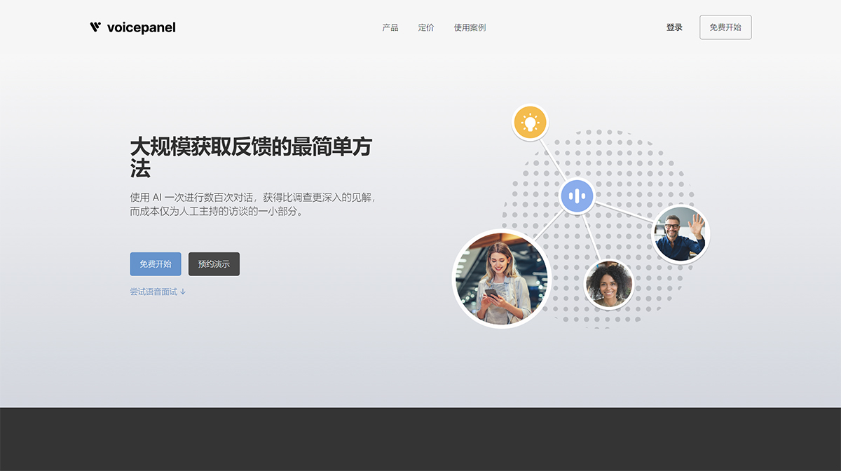 VoicePanel：AI语音或视频调查采访