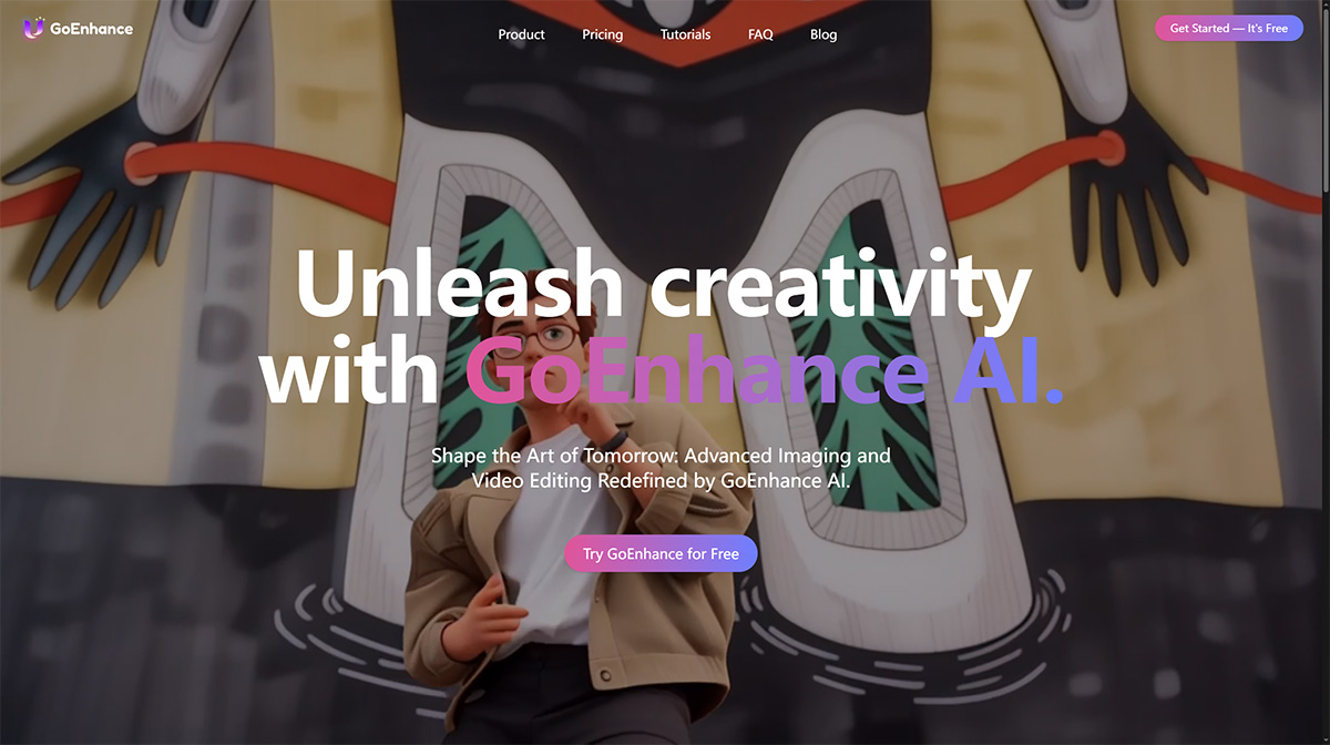 GoEnhance AI：视频转动漫风格的AI视频增强工具