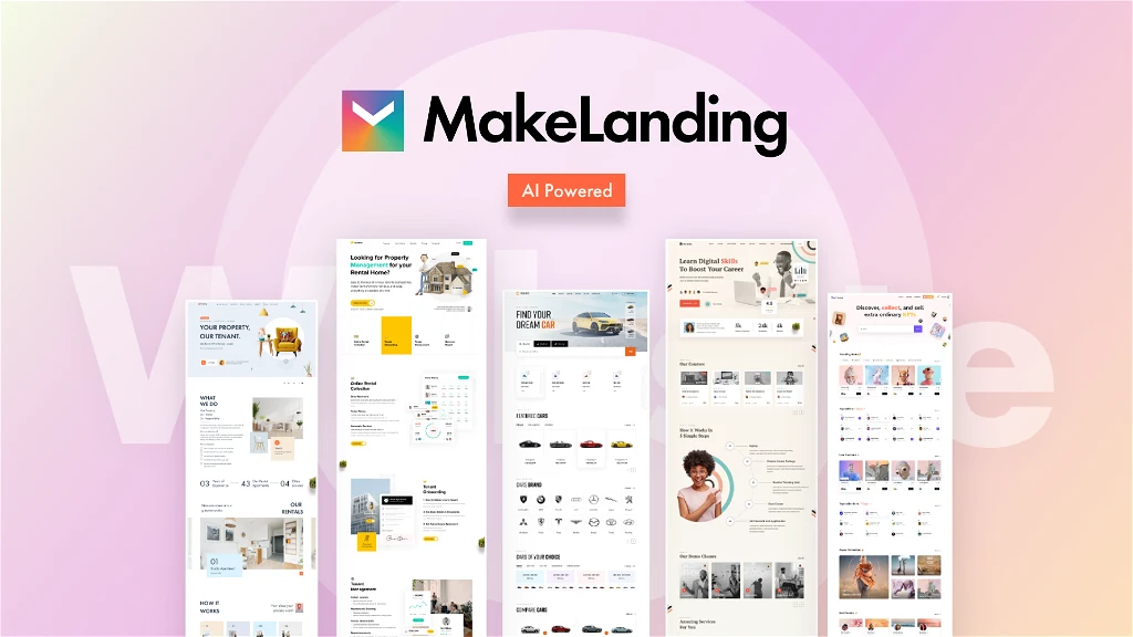 MakeLanding AI：一款AI驱动的网站登陆页面生成器