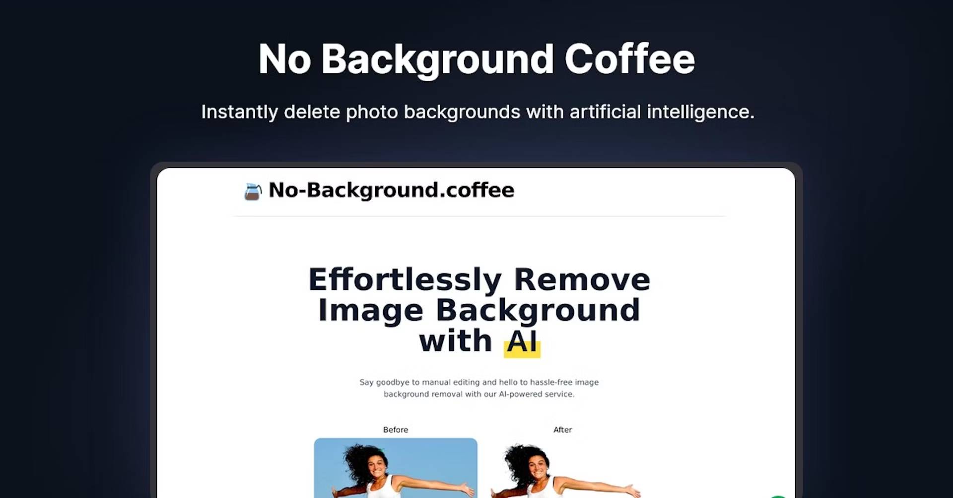 No-Background.coffee:使用 AI 轻松删除图像背景